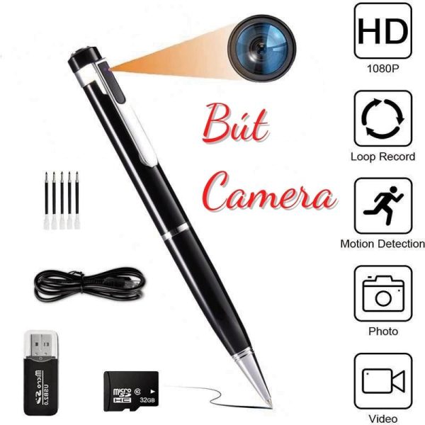Camera ngụy trang bút bi V7 quay phim FullHD 1080P