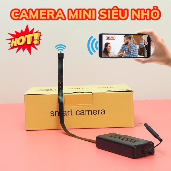 Camera ngụy trang siêu nhỏ HQX99 kết nối wifi xem trực tiếp từ xa qua điện thoại