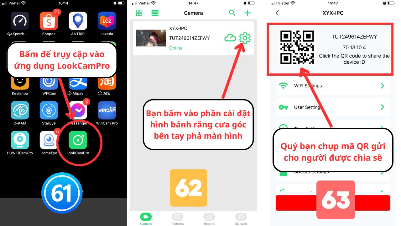 Hướng dẫn cách sử dụng camera ứng dụng LookCamPro